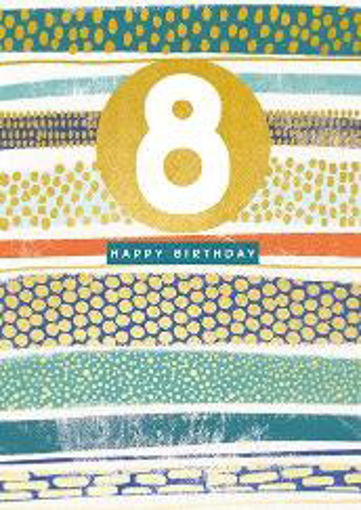 Picture of HAPPY 8TH BIRTHDAY CARD MALE